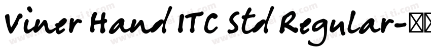 Viner Hand ITC Std Regular字体转换